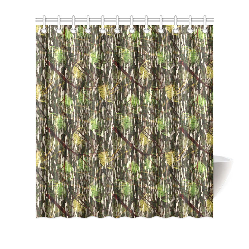 Camouflage Realtree Pattern Print Design 02 Shower Curtain
