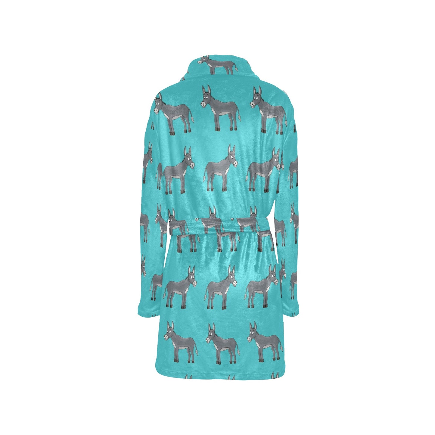 Donkey Pattern Print Design 01 Women's Fleece Robe
