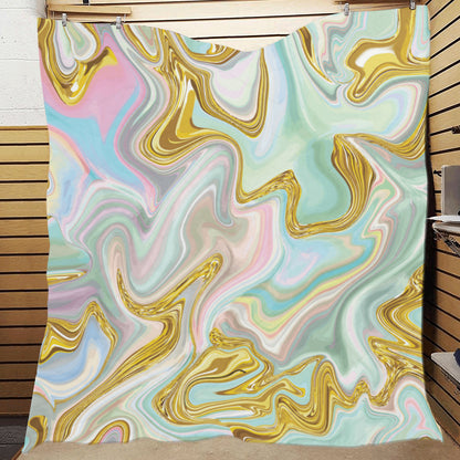 Gold Sweet Marble Premium Quilt
