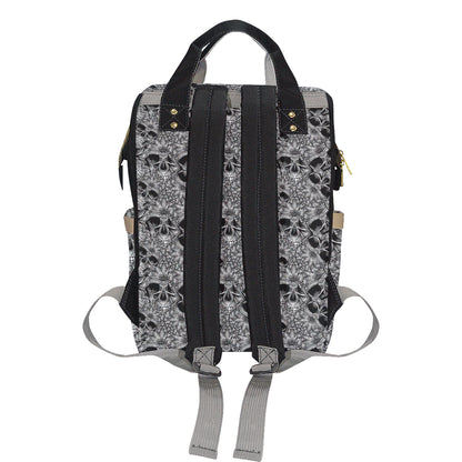 Skull Tattoo Design Print Diaper Bag Backpack
