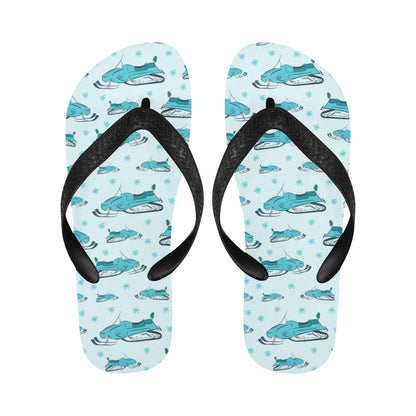 Snowmobile Print Design LKS301 Flip Flops