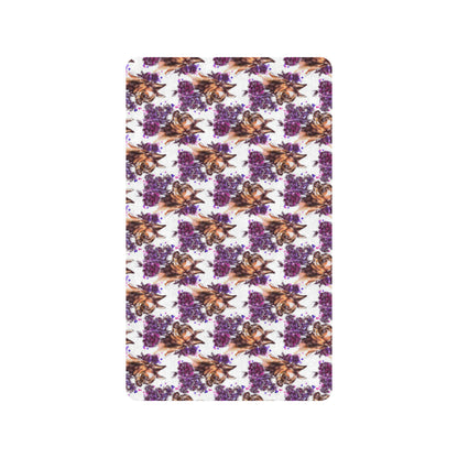 Chihuahua Purple Floral Rubber Doormat