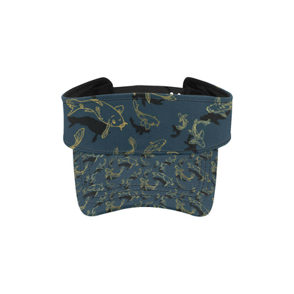 Koi Carp Gold Design Themed Print Unisex Sun Visor