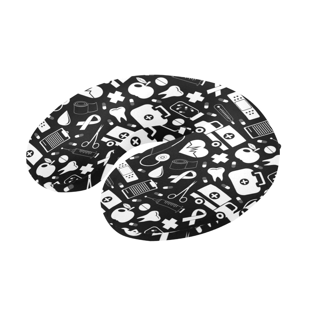 Medical Pattern Print Design 01 U-Shaped Travel Neck Pillow