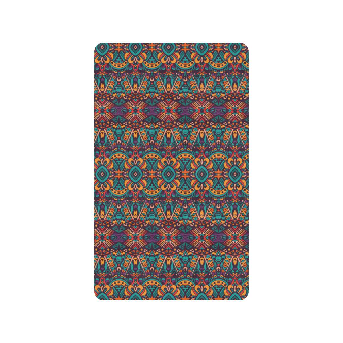 Ethnic Style Print Pattern Rubber Doormat