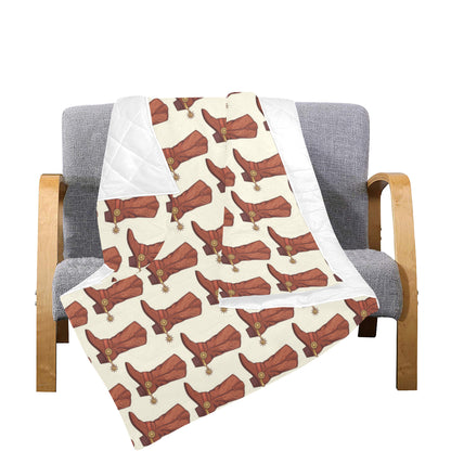 Cowboy Pattern Print Design 06 Premium Quilt