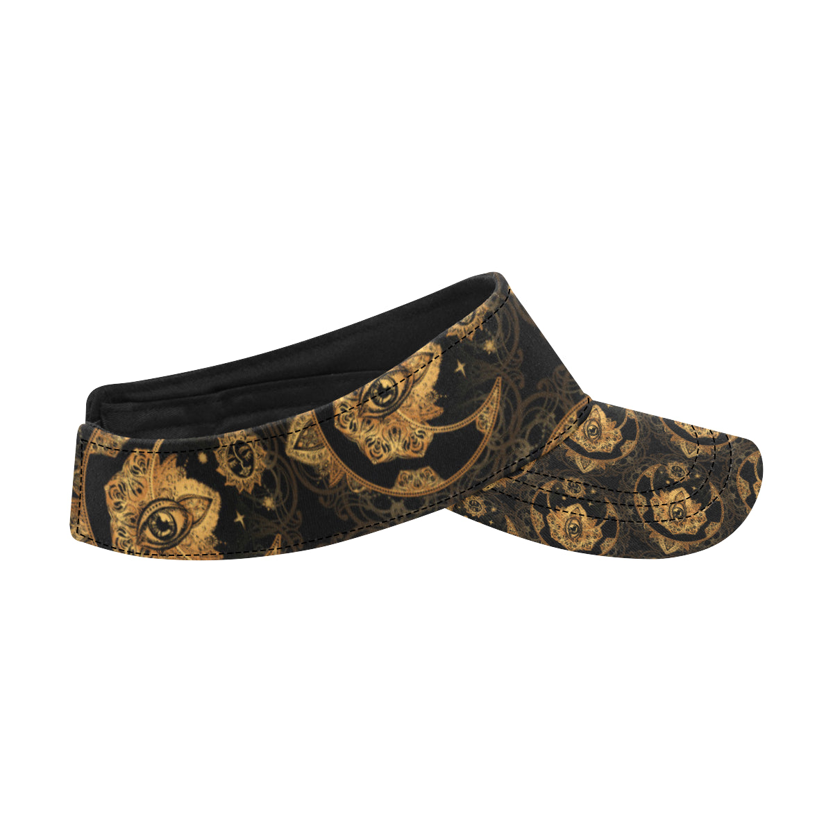 Sun Moon mandala Third eye Unisex Sun Visor