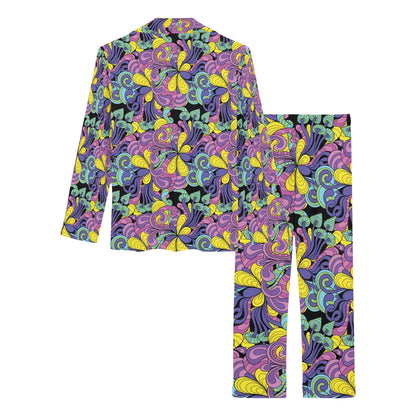 Trippy Print Design LKS305 Women's Long Pajama Set