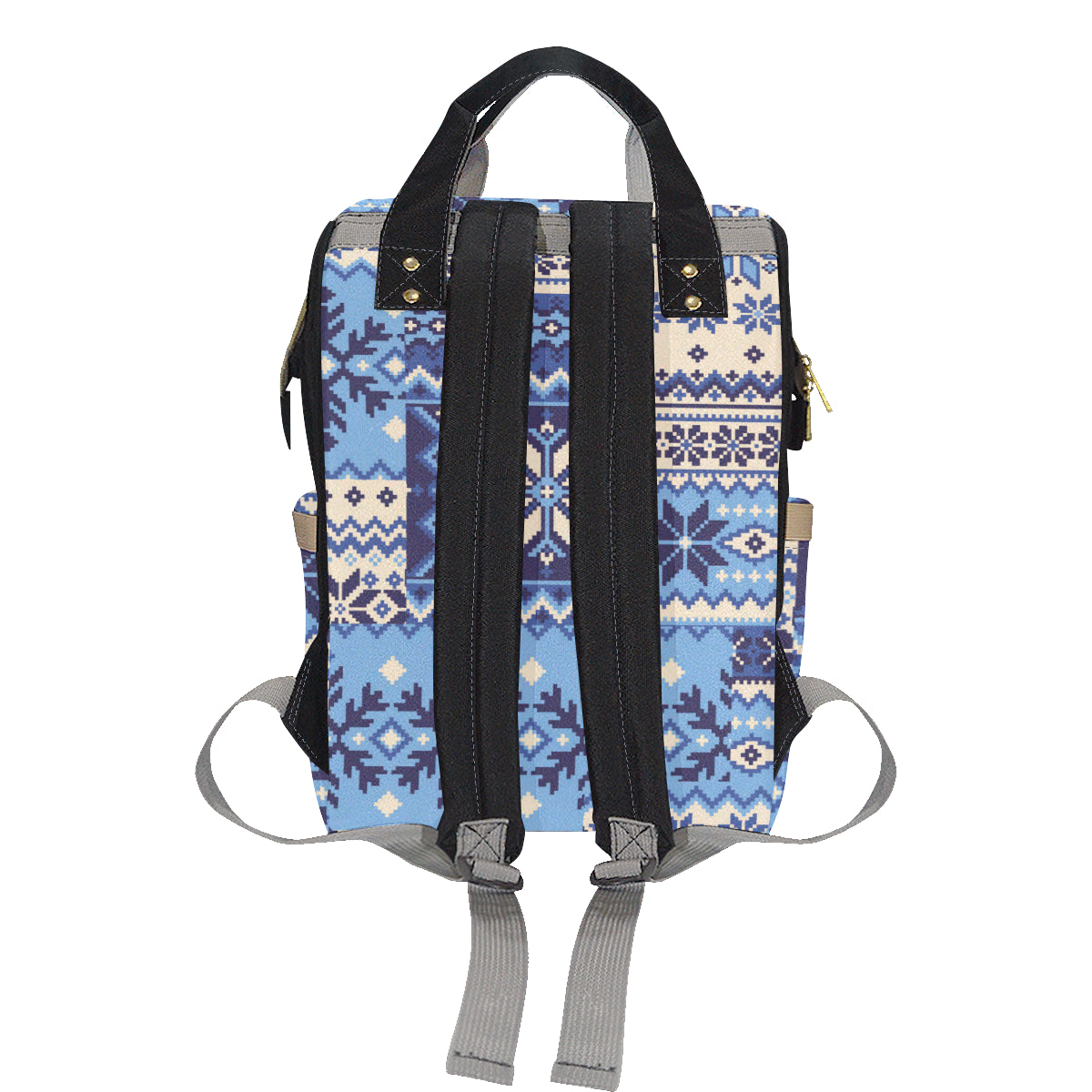 Nordic Pattern Print Design A04 Diaper Bag Backpack