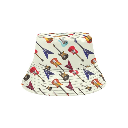 Electric Guitar Print Design LKS404 Unisex Bucket Hat