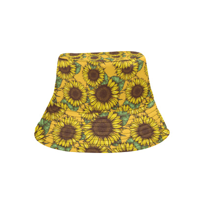 Sunflower Pattern Print Design SF04 Unisex Bucket Hat