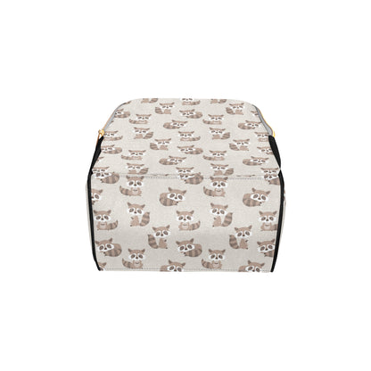 Raccoon Pattern Print Design A05 Diaper Bag Backpack