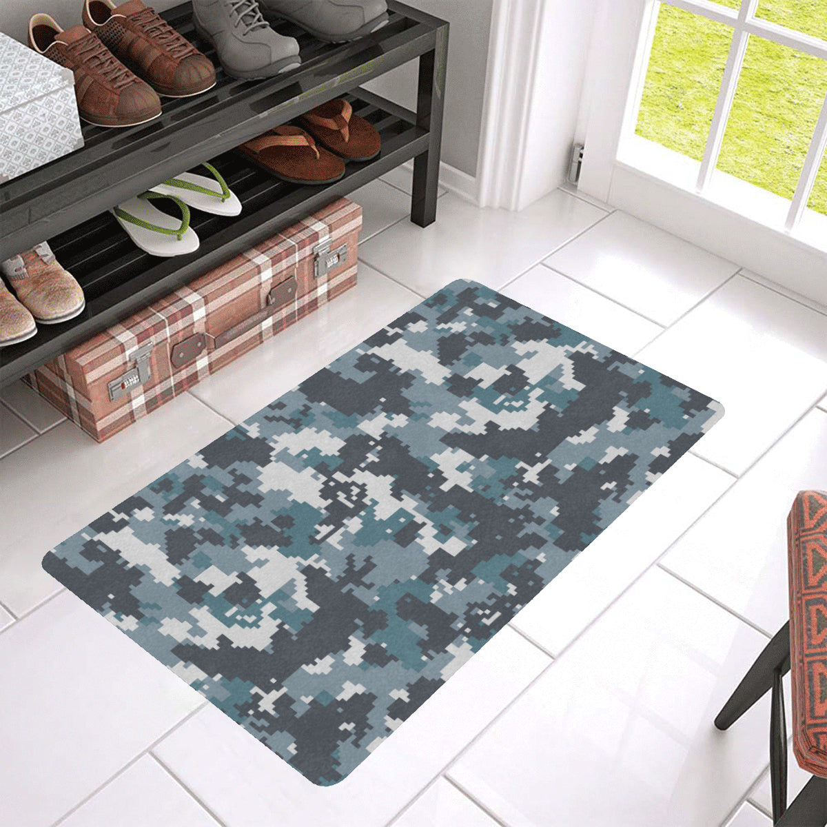 ACU Digital Urban Camouflage Rubber Doormat