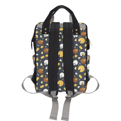 Cheese Pattern Print Design 03 Diaper Bag Backpack