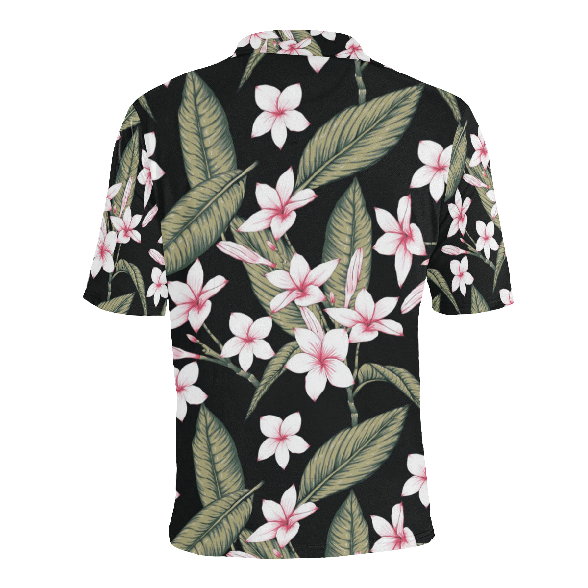 Plumeria Pattern Print Design PM021 Men Polo Shirt