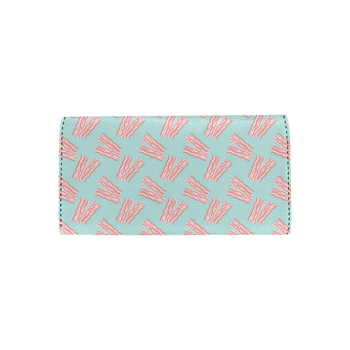 Bacon Pattern Print Design 04 Women's Trifold Wallet