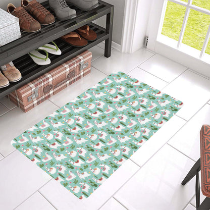 Llama with Cactus Themed Print Rubber Doormat