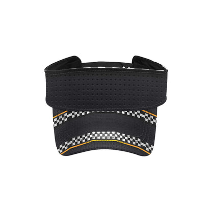 Checkered Flag Yellow Line Style Unisex Sun Visor