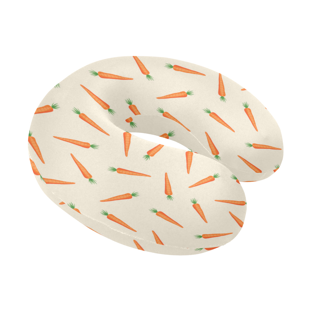 Carrot Pattern Print Design 07 U-Shaped Travel Neck Pillow