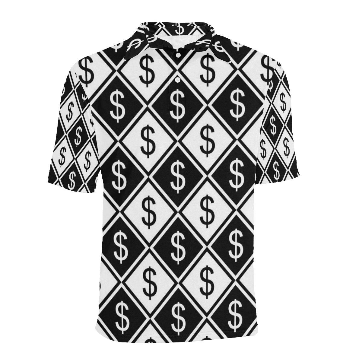 Money Pattern Print Design 04 Men Polo Shirt