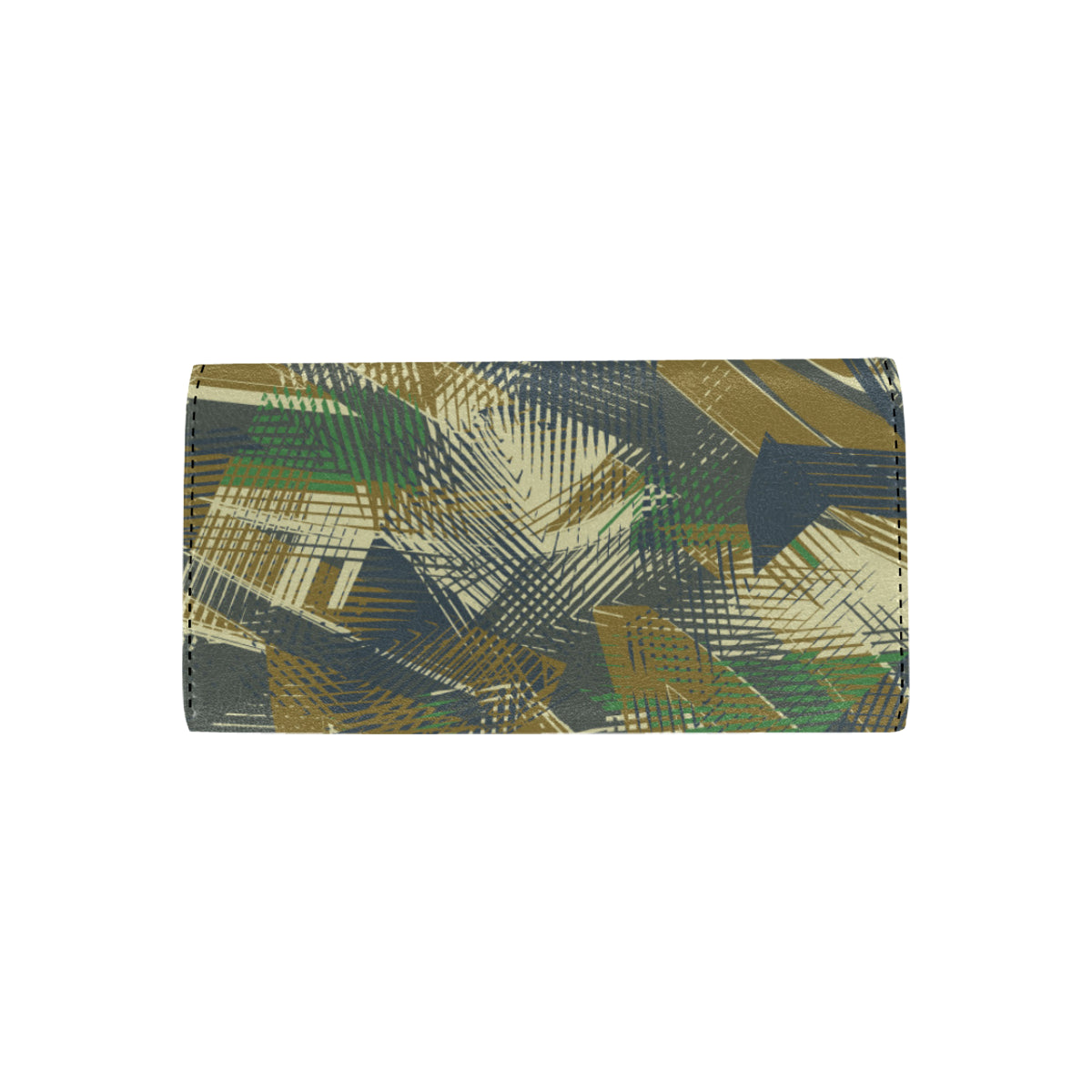 Military Camouflage Pattern Print Design 01 Women's Trifold Wallet