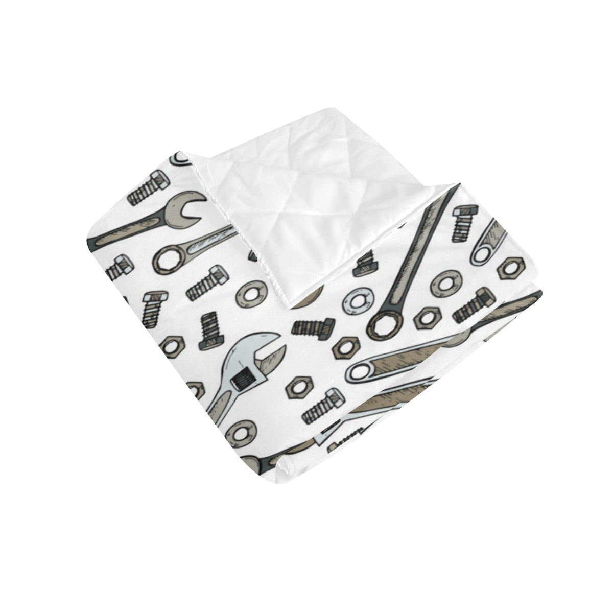 Mechanic Pattern Print Design 03 Premium Quilt