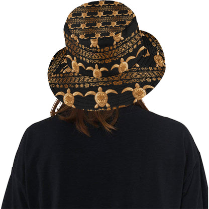 Tribal Sea turtle Polynesian Hawaiian Unisex Bucket Hat