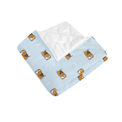 Beagle Pattern Print Design 06 Premium Quilt