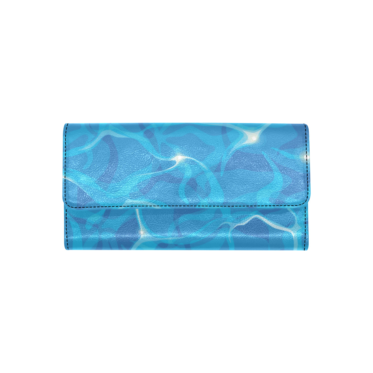 Ocean Reflex Pattern Print Design A02 Women's Trifold Wallet