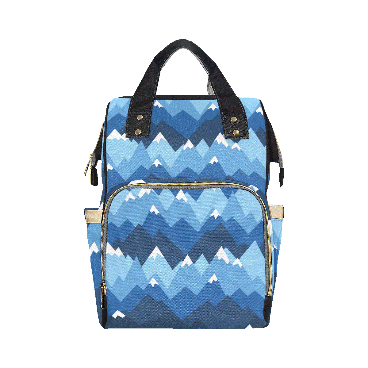 Mountain Pattern Print Design 04 Diaper Bag Backpack