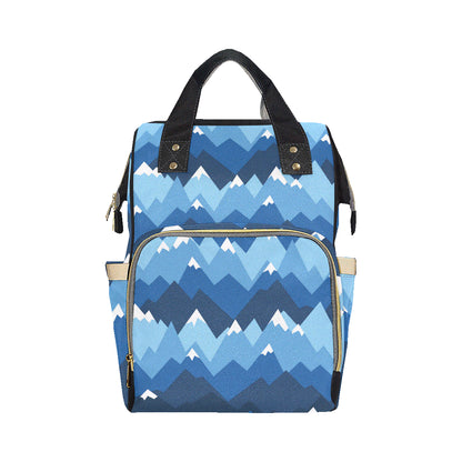 Mountain Pattern Print Design 04 Diaper Bag Backpack