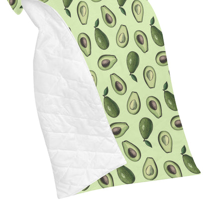 Avocado Pattern Print Design 02 Premium Quilt