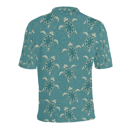 Sea Turtle Pattern Print Design T02 Men Polo Shirt
