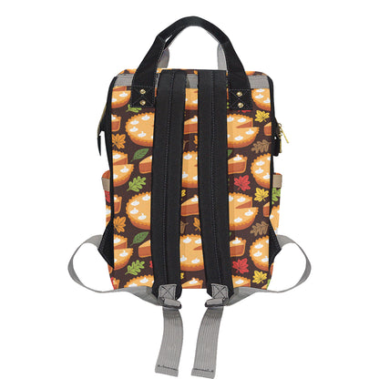 Pie Pattern Print Design A03 Diaper Bag Backpack