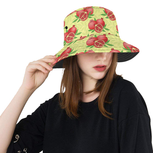 Pomegranate Pattern Print Design PG07 Unisex Bucket Hat