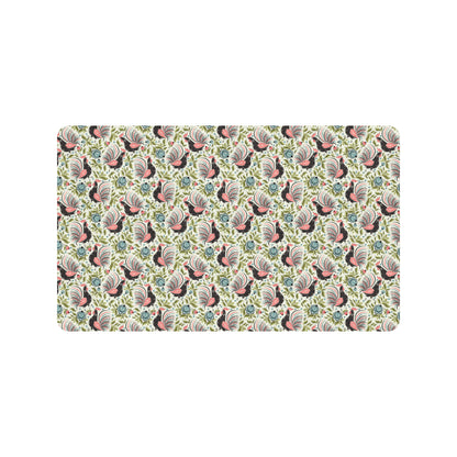 Rooster Print Design Rubber Doormat