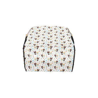 Chihuahua Pattern Print Design 06 Diaper Bag Backpack