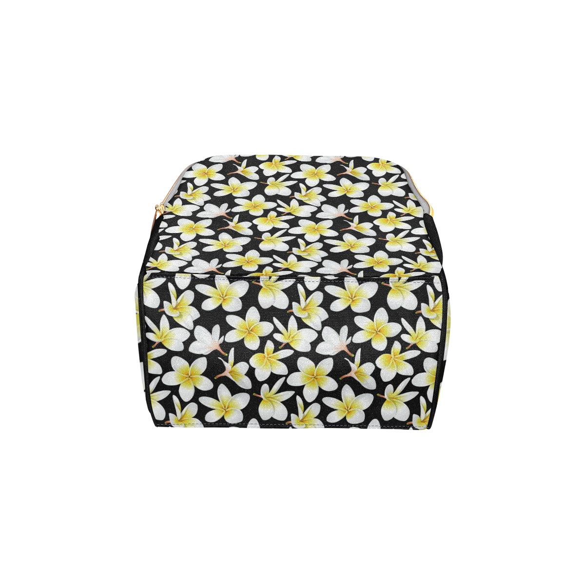 Yellow Plumeria Hawaiian Flowers Diaper Bag Backpack