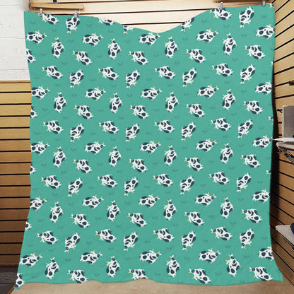 Cow Pattern Print Design 03 Premium Quilt