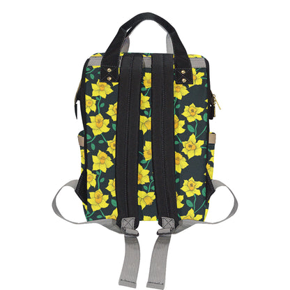 Daffodils Pattern Print Design DF03 Diaper Bag Backpack