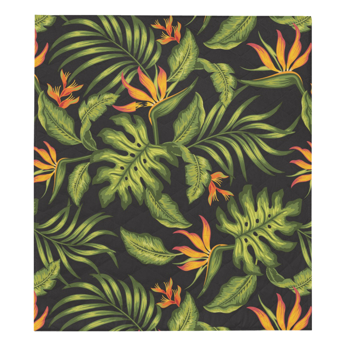 Bird Of Paradise Pattern Print Design BOP013 Premium Quilt