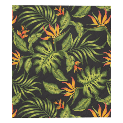 Bird Of Paradise Pattern Print Design BOP013 Premium Quilt