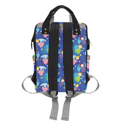 Angel Little Pattern Print Design 02 Diaper Bag Backpack
