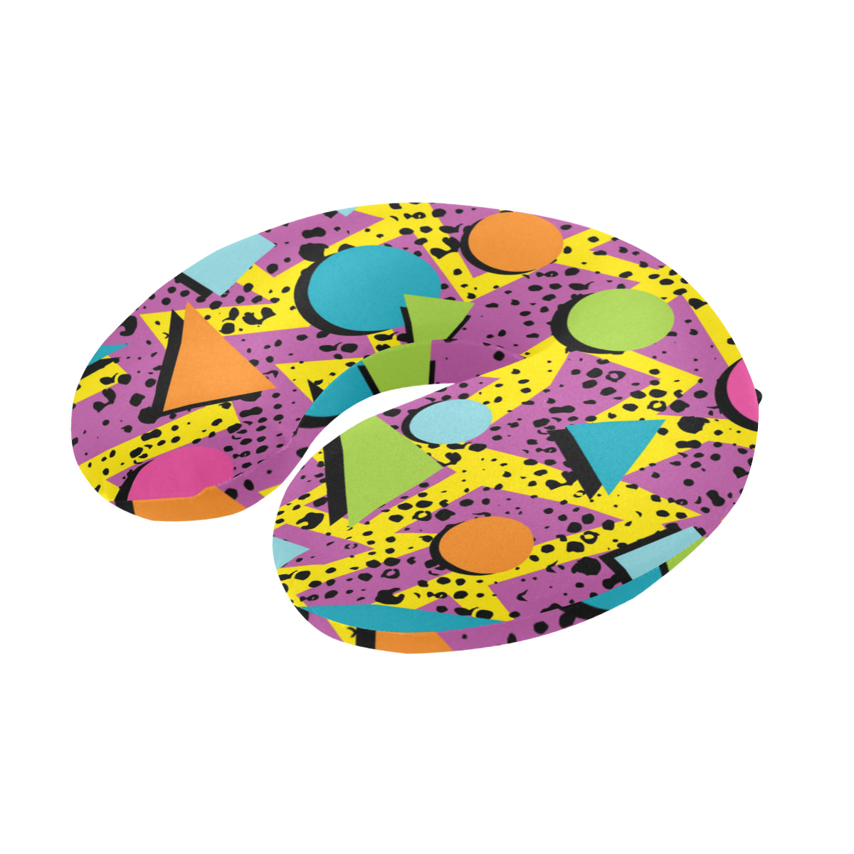 80s Pattern Print Design 1 U-Shaped Travel Neck Pillow