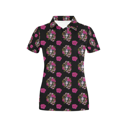 Day of the Dead Makeup Girl Women's Polo Shirt