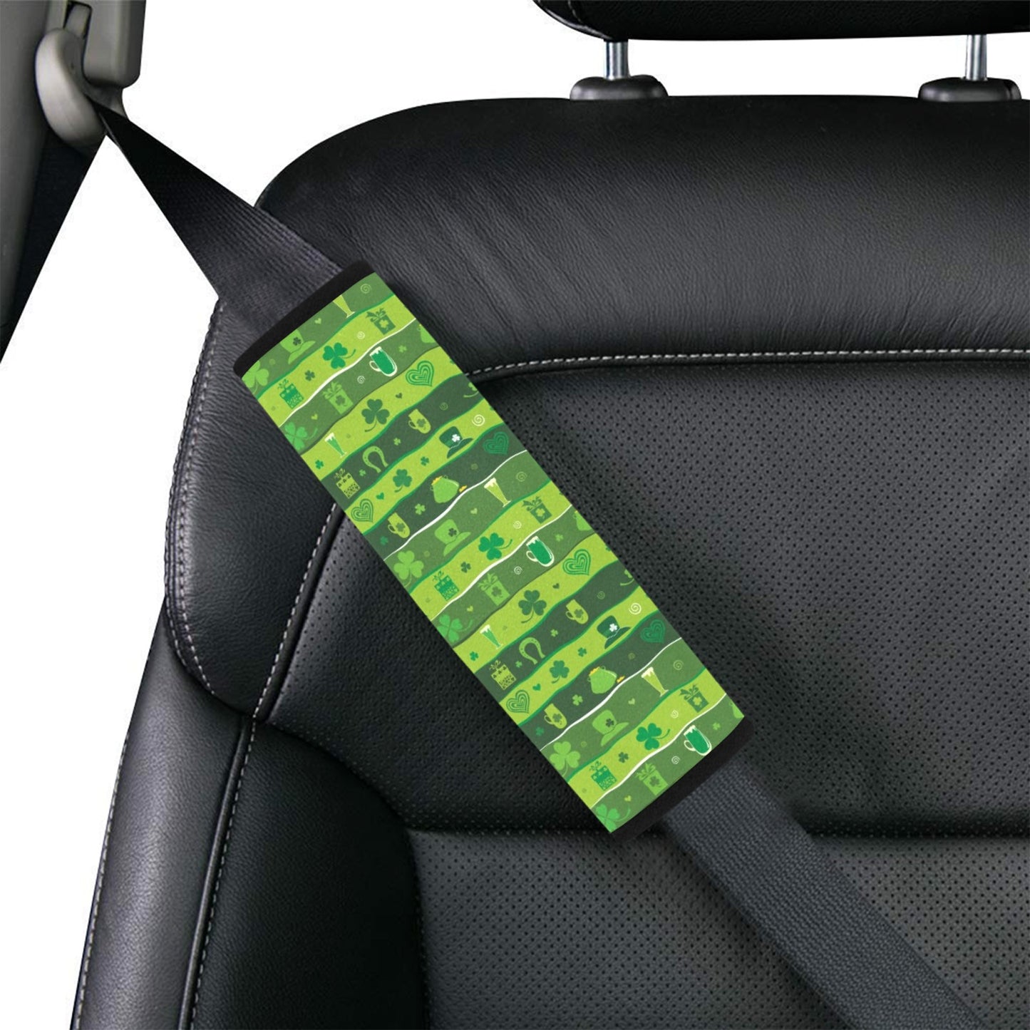 Shamrock Print Design LKS303 Car Seat Belt Cover