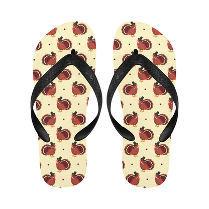 Thanksgiving Print Design LKS3010 Flip Flops