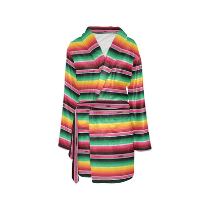 Mexican Blanket Classic Print Pattern Women's Fleece Robe