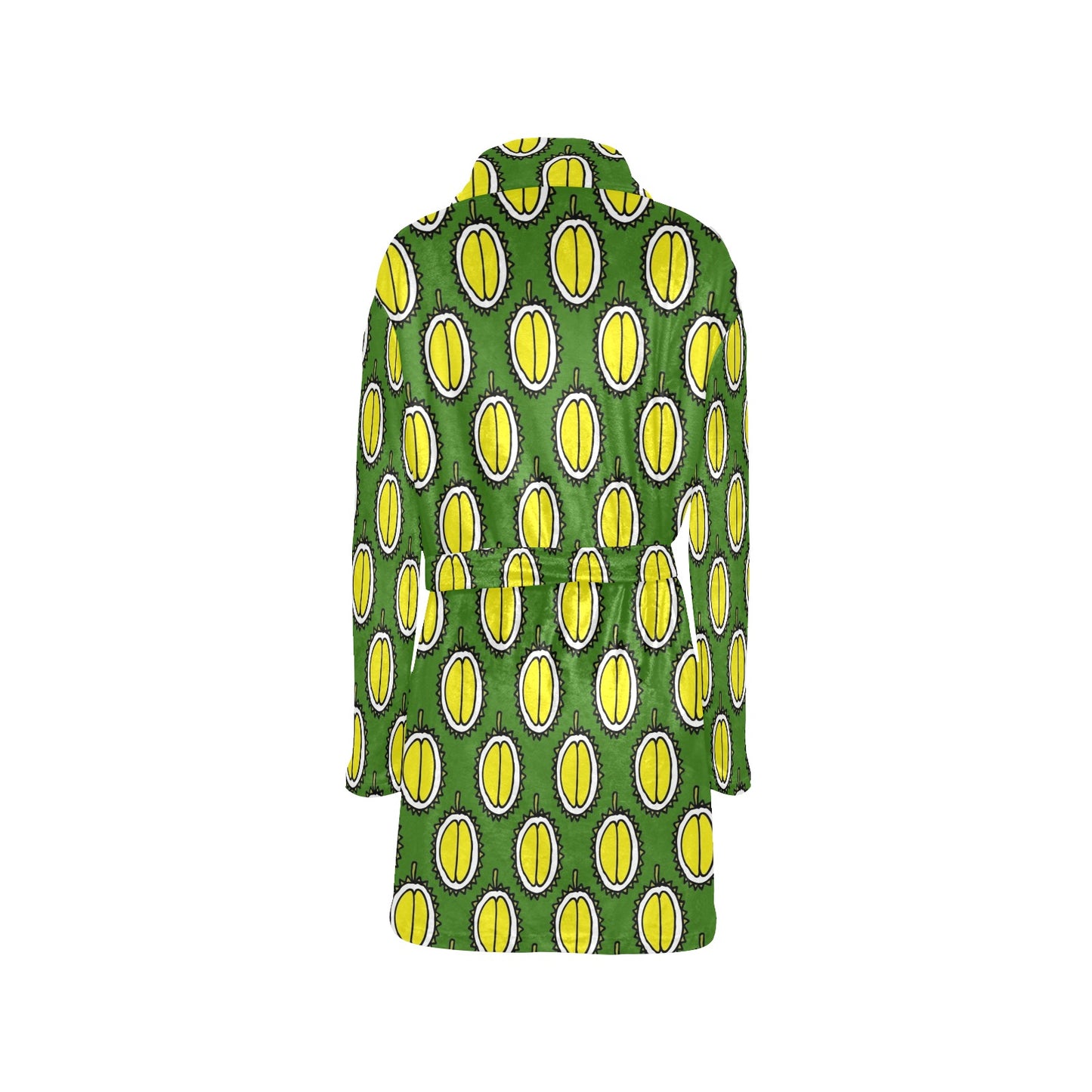 Durian Pattern Print Design DR01 Women's Fleece Robe