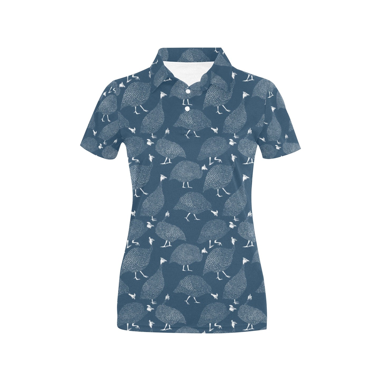 Guinea Fowl Print Design LKS401 Women's Polo Shirt